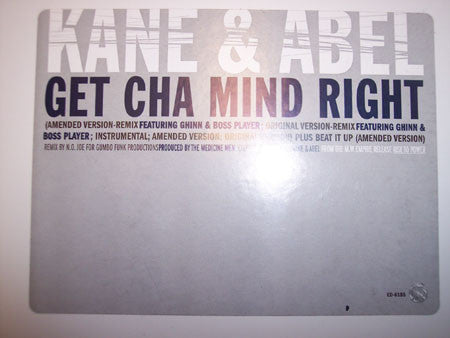 Kane & Abel : Get Cha Mind Right / Beat It Up (12", Promo)