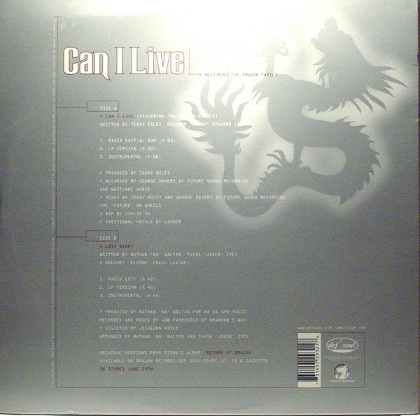 Sisqo : Can I Live (12", Single)