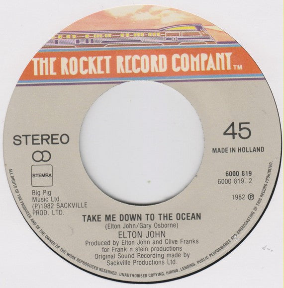 Elton John : Empty Garden (7")