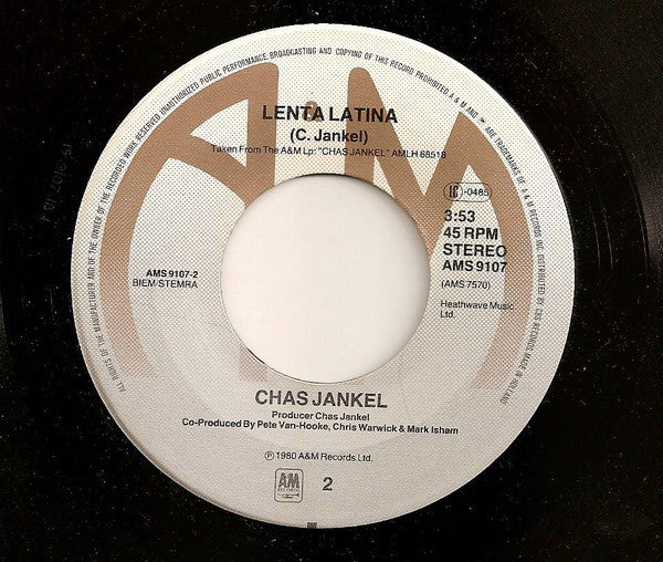 Chas Jankel : Ai No Corrida (7", Single)