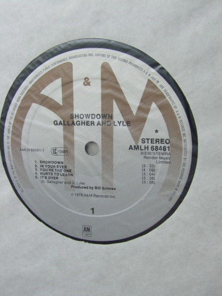 Gallagher & Lyle : Showdown (LP, Album)