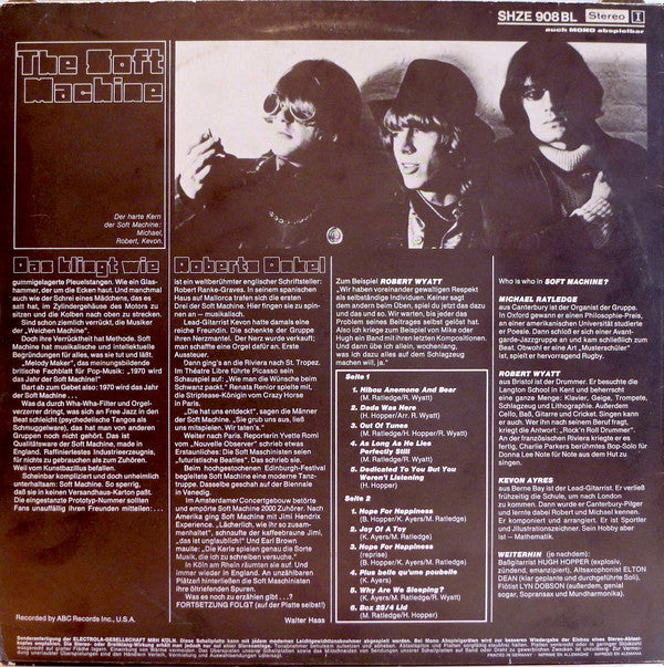 Soft Machine : The Soft Machine (LP, Comp)