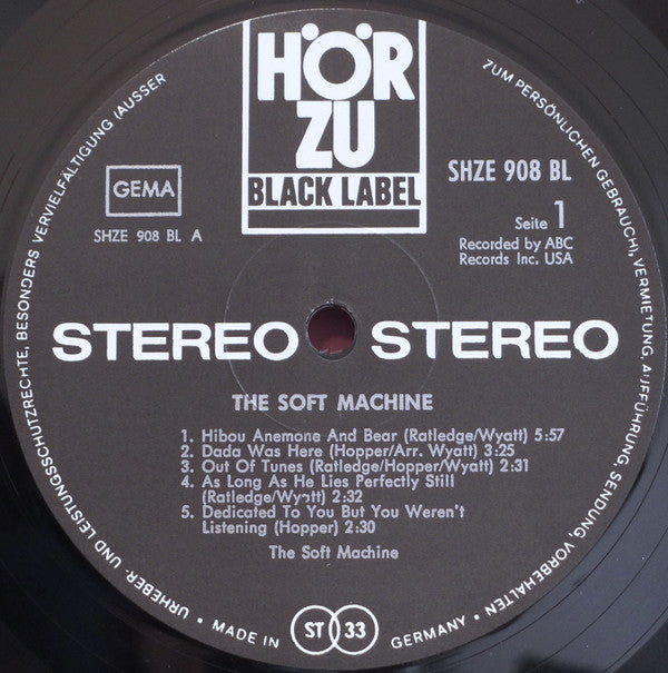 Soft Machine : The Soft Machine (LP, Comp)