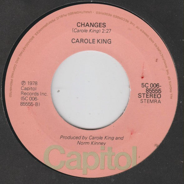 Carole King : Main Street Saturday Night (7", Single)