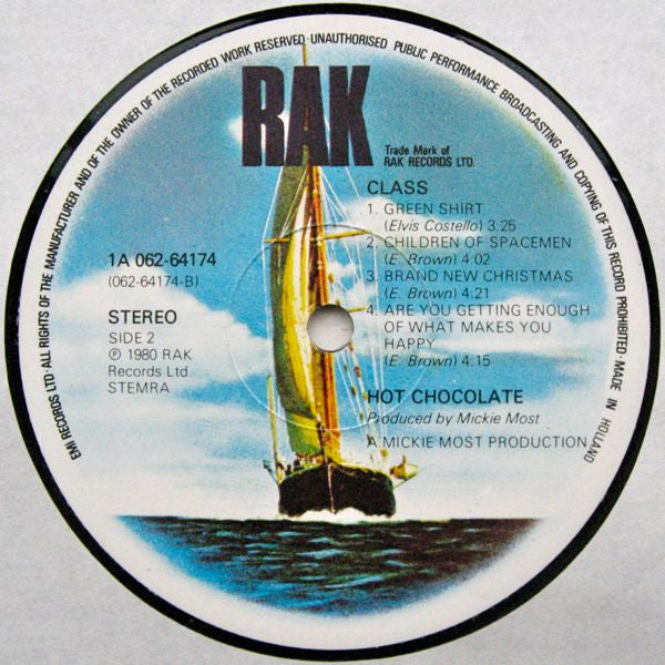 Hot Chocolate : Class (LP, Album)