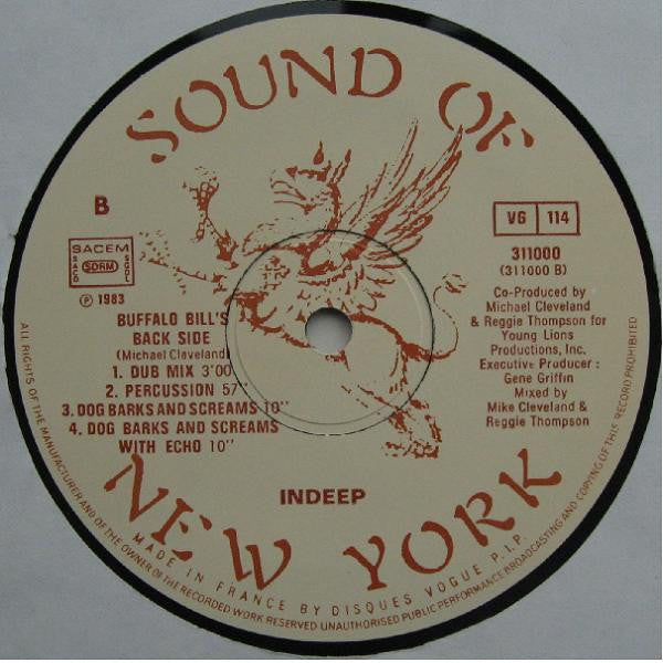 Indeep : Buffalo Bill (12", Single, Ltd)