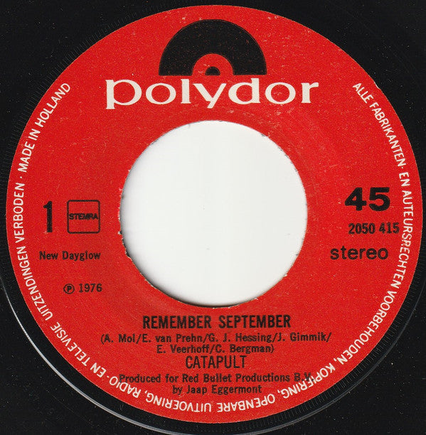 Catapult : Remember September (7", Single)