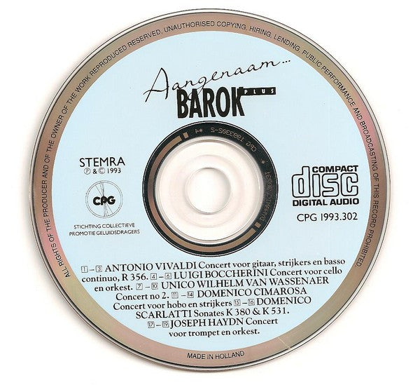 Various : Aangenaam... Barok Plus '93 (CD, Comp)