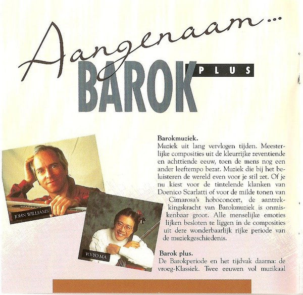 Various : Aangenaam... Barok Plus '93 (CD, Comp)