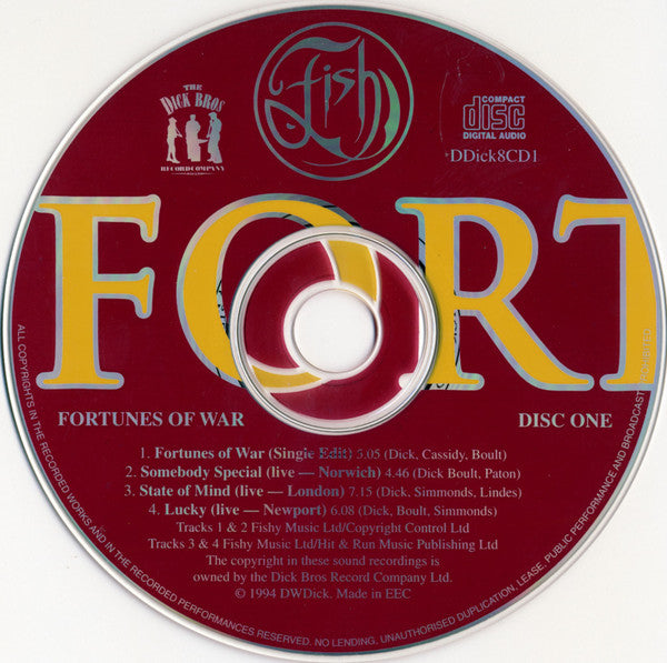 Fish : Fortunes Of War (CD, Single, CD1)
