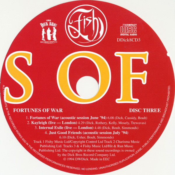 Fish : Fortunes Of War (CD, Single, CD1)
