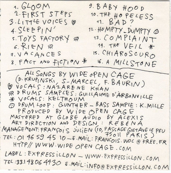 Wide Open Cage : Woebegone Lullabies (CD, Album)