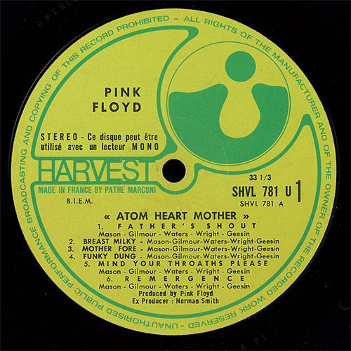 Pink Floyd : Atom Heart Mother (LP, Album, Gat)