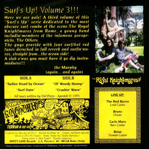 The Royal Knightmares : Sounds From The Ocean Side! (7", EP, Mono)