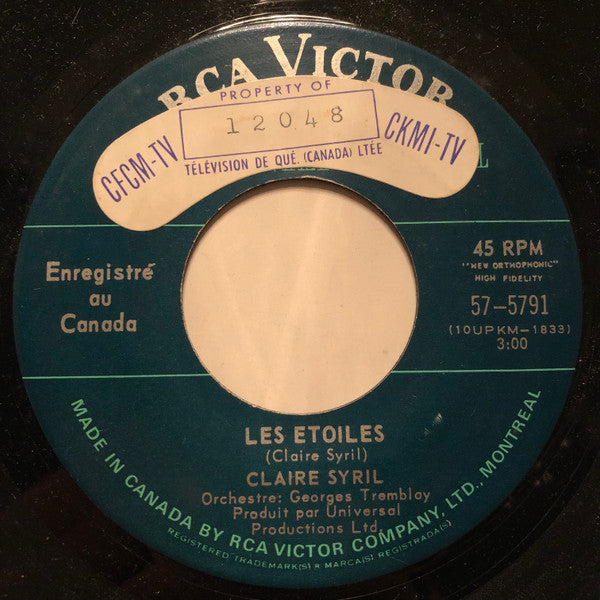 Claire Syril : Les Etoiles (7", Single)