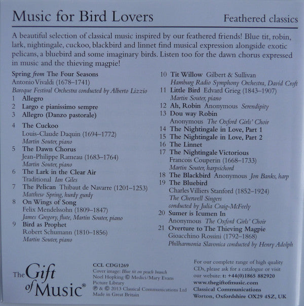 Various : Music For Bird Lovers (CD, Comp)