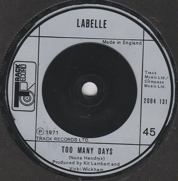 LaBelle : Miss Otis Regrets (7")