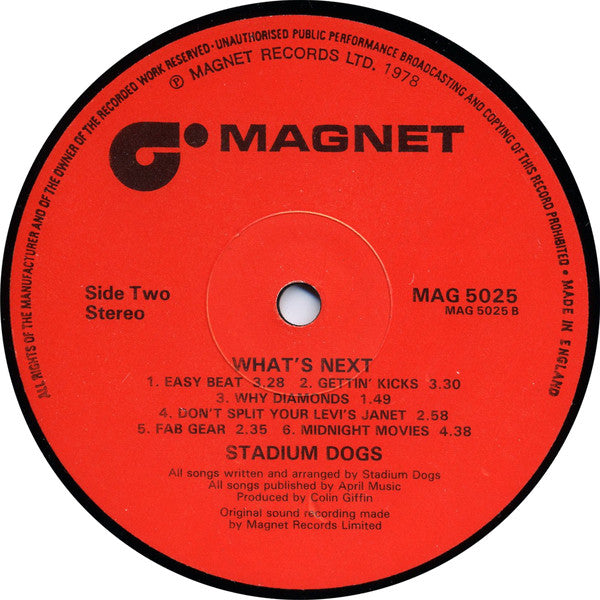 Stadium Dogs : What's Next (LP, Album)