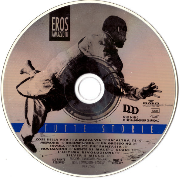 Eros Ramazzotti : Tutte Storie (CD, Album, RP)