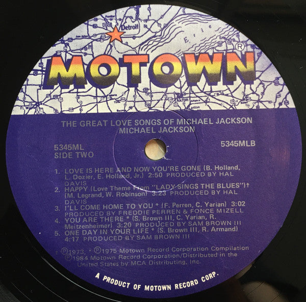 Michael Jackson : The Great Love Songs Of Michael Jackson (LP, Comp)