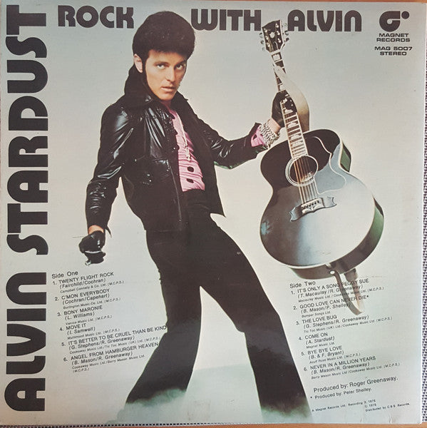 Alvin Stardust : Rock With Alvin (LP, Album, Gat)