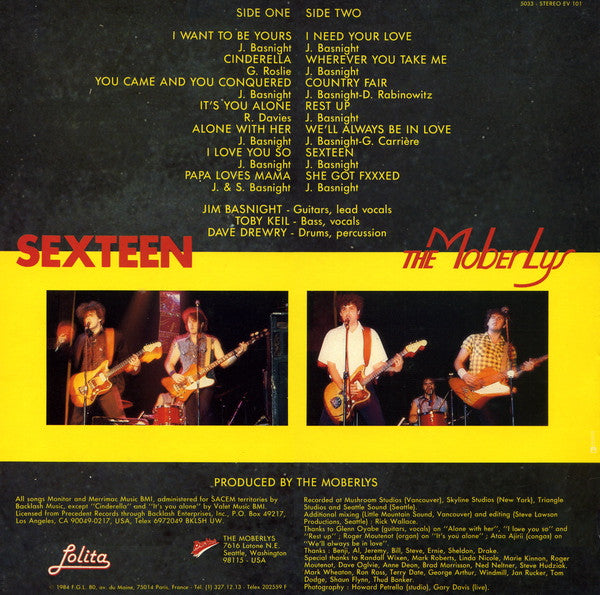 The Moberlys : Sexteen (LP, Album)