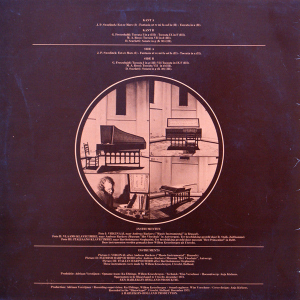 Ton Koopman - Jan Pieterszoon Sweelinck, Girolamo Frescobaldi, Michelangelo Rossi, Domenico Scarlatti : Klavecimbel & Virginaal (LP)