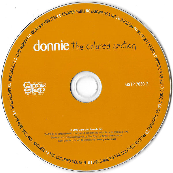 Donnie : The Colored Section (CD, Album)
