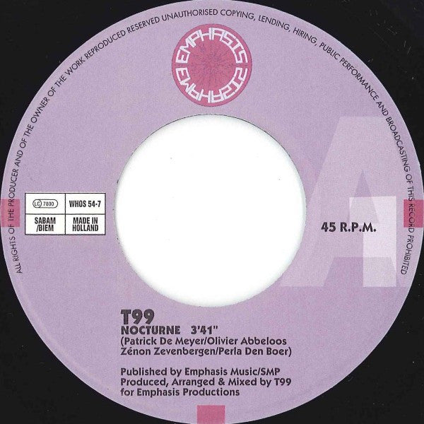 T99 : Nocturne (7", Single)