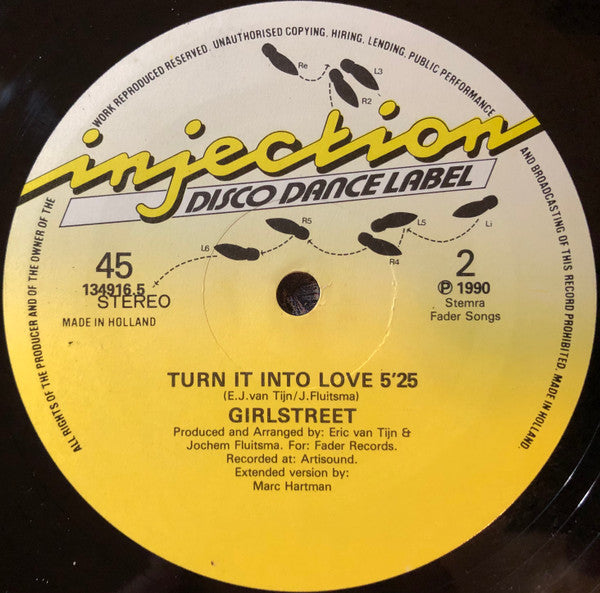 Girlstreet : Turn It Into Love (12", Maxi)