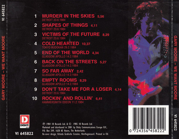 Gary Moore : We Want Moore! (CD, Album, RE)
