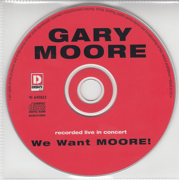 Gary Moore : We Want Moore! (CD, Album, RE)