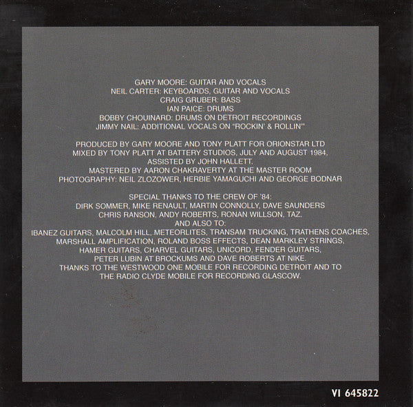 Gary Moore : We Want Moore! (CD, Album, RE)