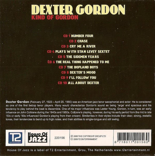 Dexter Gordon : Kind Of Gordon (10xCD, Album + Box, Comp)