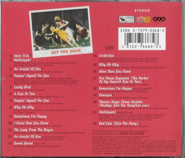 Jane Powell, Tony Martin (3), Debbie Reynolds, Vic Damone, Ann Miller, Kay Armen : Hit The Deck (Music From The Original Motion Picture) (CD, Album, RE, RM)