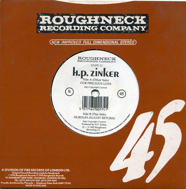 H.P. Zinker : Our Precious Love (7")
