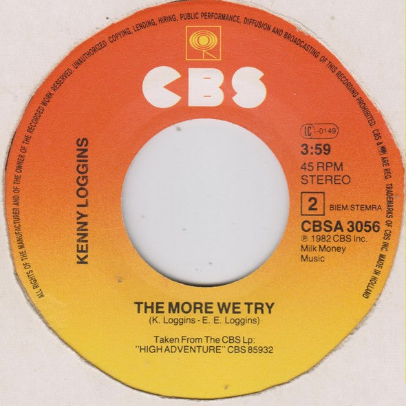 Kenny Loggins : Welcome To Heartlight (7", Single)