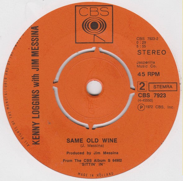 Kenny Loggins With Jim Messina* : Vahevala (Pronounced Va-Hee-Va-La) (7", Single)