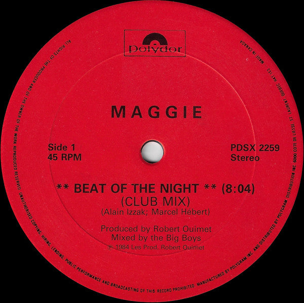 Maggie : Beat Of The Night (12")