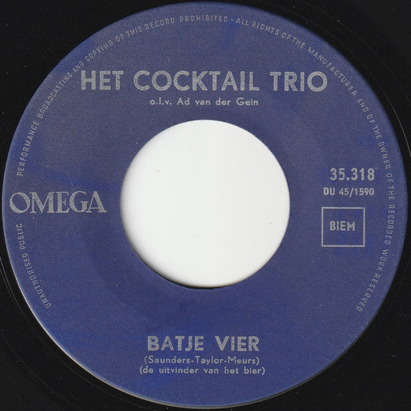 Cocktail Trio : Batje Vier (De Uitvinder Van Het Bier) (7", Single)