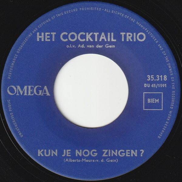 Cocktail Trio : Batje Vier (De Uitvinder Van Het Bier) (7", Single)
