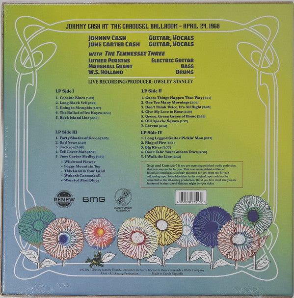 Johnny Cash : At The Carousel Ballroom - April 24, 1968 (Box, Album, Dlx, Ltd + LP, Blu + LP, Yel)