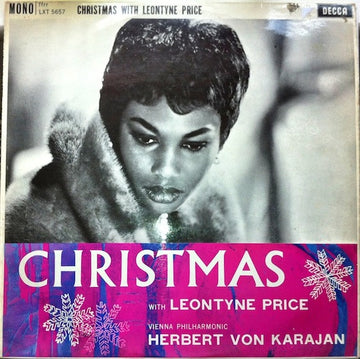 Leontyne Price, Herbert von Karajan, Wiener Philharmoniker : Christmas With Leontyne Price (LP, Album, Mono)