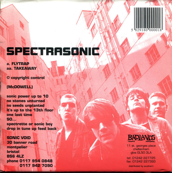 Spectrasonic : Flytrap / Takeaway (7", Ltd)