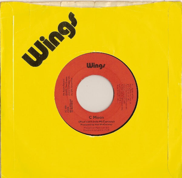 Wings (2) : Hi, Hi, Hi / C Moon (7", Single)