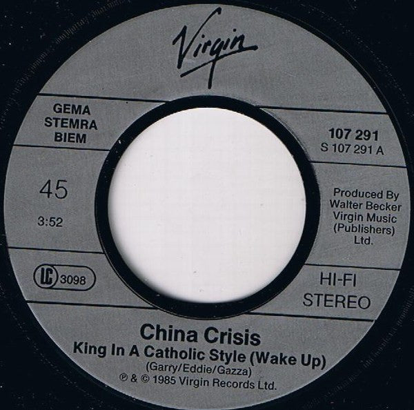 China Crisis : King In A Catholic Style (Wake Up) (7", Single)