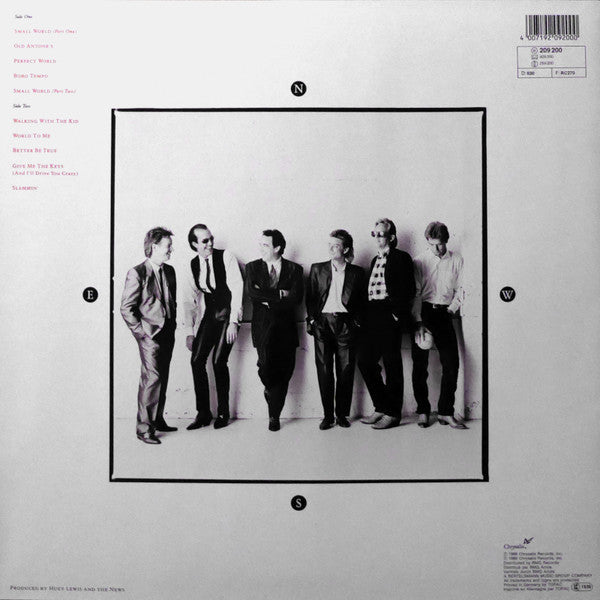 Huey Lewis & The News : Small World (LP, Album)