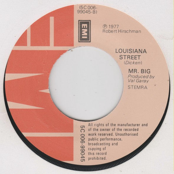 Mr Big : Feel Like Calling Home (7", Single)