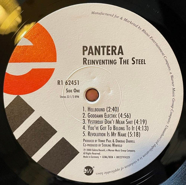 Pantera : Reinventing The Steel (LP, Album, RE)