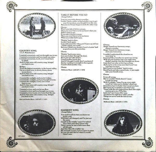 Pure Prairie League : Pure Prairie League (LP, Album, RE)